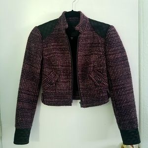 Bebe Wool Crop Mortocycle Jacket